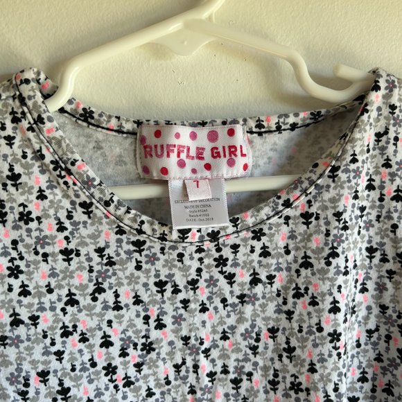 Ruffle Girl size 7 long sleeve tunic style top - Picture 2 of 3